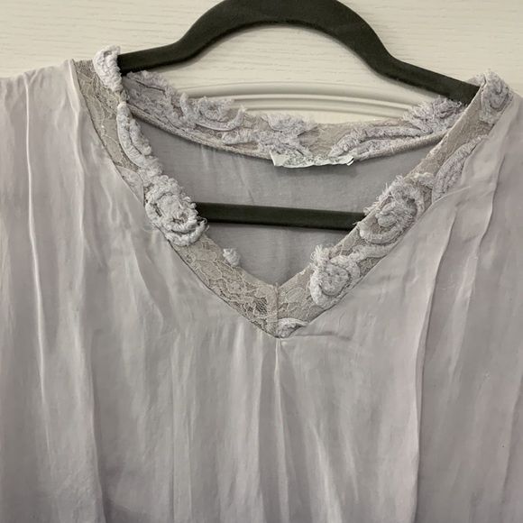 Italian Made Purple Ombré Silk Dress size Small/Medium - Picture 7 of 10